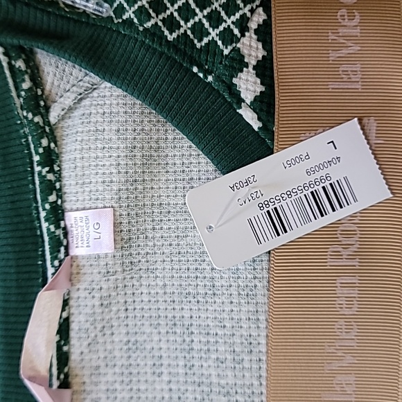 Waffle Knit Pajama Set - Picture 2 of 7